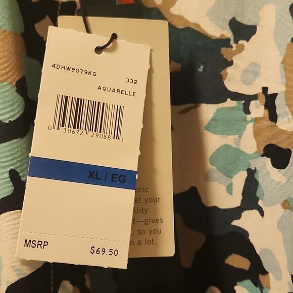 Perry Ellis Dress Shirt Men's XL Camouflage Multicolored NWT Short Sleeve - Picture 3 of 6